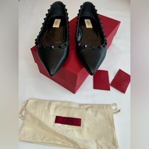 Valentino Garavani Rockstud Slip-On Ballet Flats 38